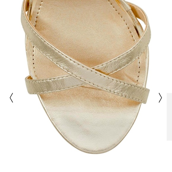 White House Black Market Gold High Heels - Picture 4 of 10